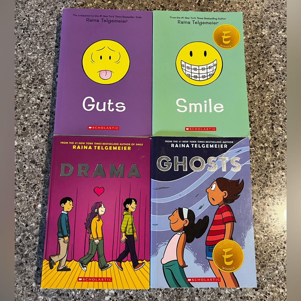 Bundle of 4 Raina Telgemeier Books